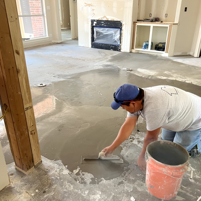 New floors and tile