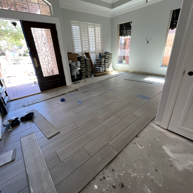 New floors and tile